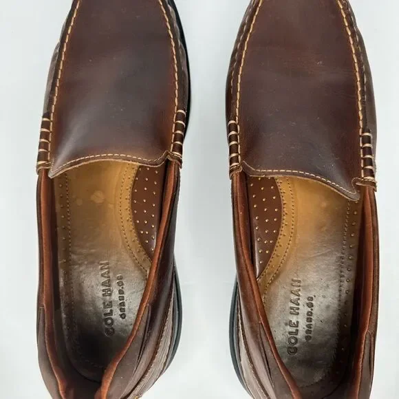 Cole Haan Grand OS Brown Leather Loafers Men 111.5 - Picture 3 of 7